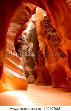 Amazing shot at the Grand Canyon inside cave Antelope