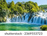Amazing Skradinski Buk waterfall in Krka national park, Dalmatia, Croatia