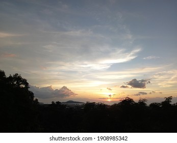 Amazing sky and sunset view