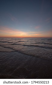 Amazing sunset by the Baltic sea, captured with a wide angle lens.