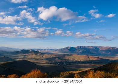 Amazing Sunset Landscape From Above, Armenia