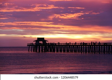 Amazing Sunset In Naples Pier