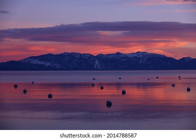 Amazing Sunset On Lake Tahoe