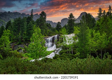 Amazing Sunset In The Tatra Mountains, Poland