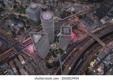 Amazing Top View Of Azrieli Center.