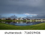 Amazing view of a colorful landscape after the storm, summer season in Riverview, Florida. 