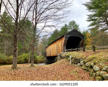 Amazing view of the Corbin Covered Bridge in Newport, New Hampshire.