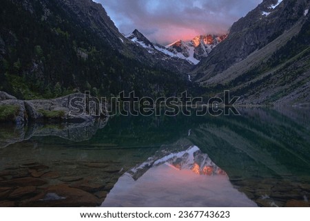 Amazing View of Mountains Hills and River with Cloudy Sky