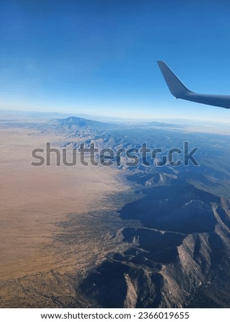 Amazing view of the mountains of Newmexico on a flight to Texas.