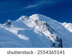 Amazing view of Mt.Mont Blanc from Aiguille du Midi Observation deck, Mont Blanc, Chamonix, France