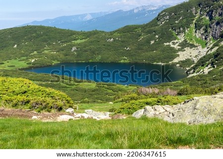 Amazing view of The Seven Rila Lakes, Rila Mountain, Bulgaria