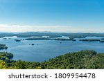 Amazing view of Squam lake from West Rattlesnake Mountain NH