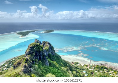Amazing view from the top of Maupiti Island