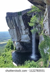 Amazing Waterfall On Rock City, Tennessee.