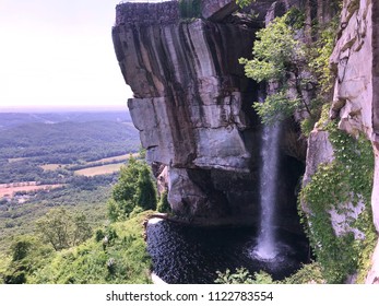 Amazing Waterfall On Rock City, Tennessee.