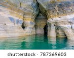 Amazingly beautiful Pictures Rocks National Lake Shore in Upper Peninsula Michigan, along Lake Superior.