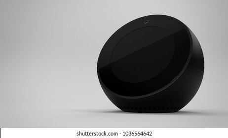 Amazon Echo Spot -black -hero -right sided