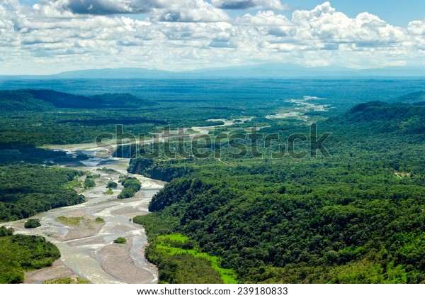 Amazon Rainforest River Forest Rain Aerial Stock Photo (Edit Now) 239180833