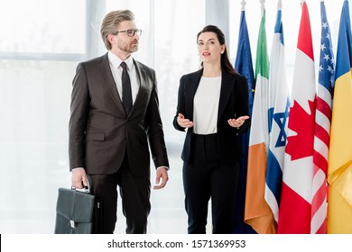 Ambassador Gesturing While Talking Diplomat Near Stock Photo 1571369953 ...