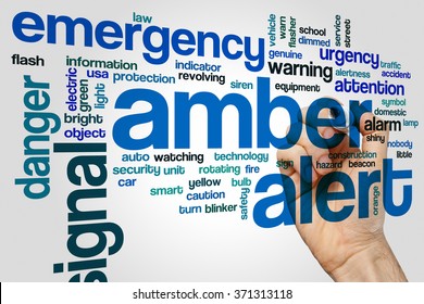 Amber Alert Word Cloud