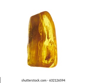 Amber Isolated On White Background.