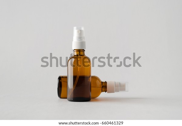 Download Amber Spray Bottle Mockup Two Bottles Stock Photo Edit Now 660461329