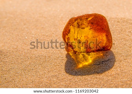 Similar – Amber at the Baltic Sea beach