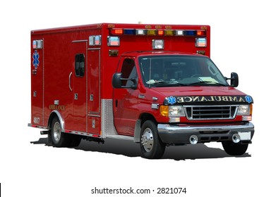 Ambulance Isolated On A White Background