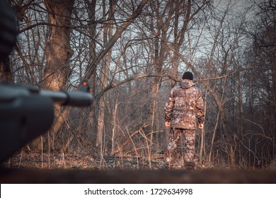 Ambush Sniper Aims Man Stock Photo 1729634998 | Shutterstock