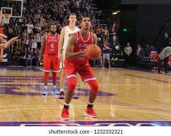 Ameer Bennett For Forward For The Delaware State University Hornets At GCU Arena In Phoenix, Arizona/USA November 12,2018.