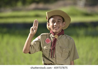 America Boy Scouts Hiking .