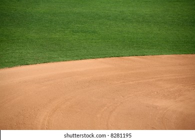 American Baseball Or Softball In-field Background