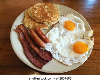 Eggs Sausage Bacon Pancakes Images Stock Photos Vectors Shutterstock