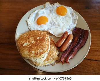 Eggs Sausage Bacon Pancakes Images Stock Photos Vectors Shutterstock