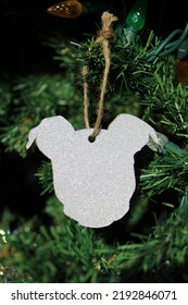 American Bulldog, Pitbull, Dog Ornament For Christmas Tree