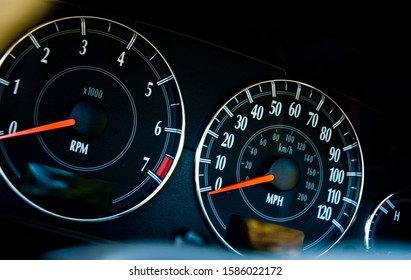 American Car Dashboard Closeup View Stock Photo 1586022172 | Shutterstock