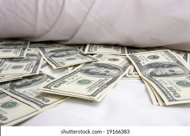 American Cash Under The Mattress