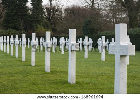 American cemetery Flanders field Belgium Waregem
