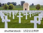 American Cemetery in the Vallee de la Somme in France. The Battle of the Somme took place in the First World War. Over 600,000 allied and 465,000 German troops lost there lives in the battle.