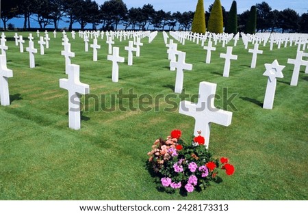 American cemetery (wwii), omaha beach, colleville-sur-mer, calvados, normandy, france