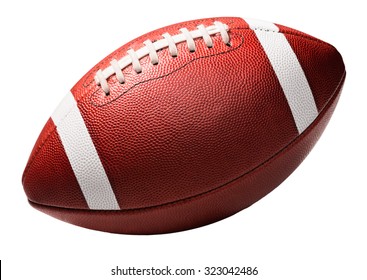 American College High School Junior Football Isolated On White Background