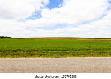 American Country Road Side View 