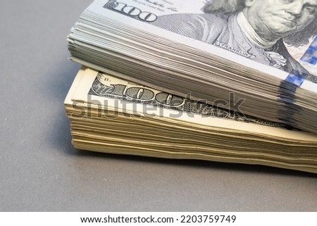 American dollar banknotes stack, old banknotes vs new, pack of money, rich, luxury, currency, spending money in crisis, benchmark currency, most used in transactions across the world 
