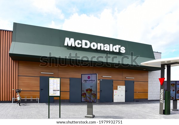 American fast food company McDonald\'s restaurant \
on May 23,2021 in Warsaw,\
Poland.