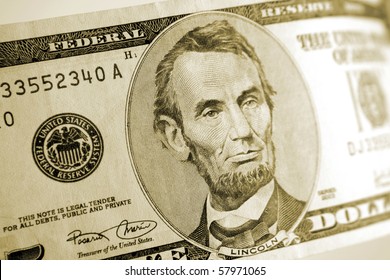 American Five Dollar Banknote Stock Photo 57971065 | Shutterstock