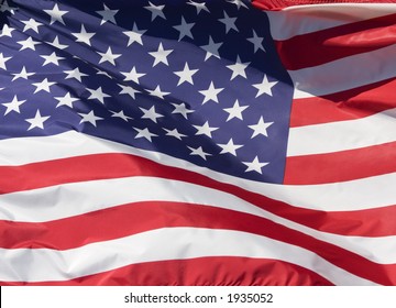 American Flag Blowing Wind Stock Photo 1935052 | Shutterstock