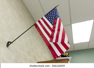 American Flag in Classroom 