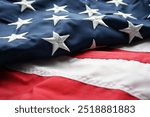 American flag closeup full frame background, USA United States of America symbol