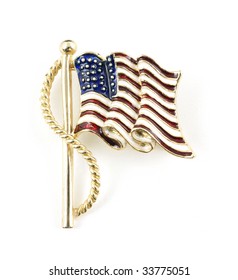 American Flag Costume Jewelry Pin