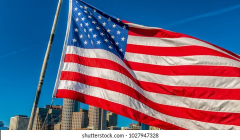 American Flag On Building Boston Images Stock Photos Vectors Shutterstock